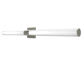 RAB Allure Vanity LED Wall Sconce 48 Inch 38W Round CCT Selectable 2700K/3000K/3500K/4000K/5000K Triac/ELV Dimming Brushed Nickel (ALR-48RBN)