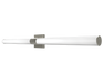 RAB Allure Vanity LED Wall Sconce 48 Inch 38W Round CCT Selectable 2700K/3000K/3500K/4000K/5000K Triac/ELV Dimming Brushed Nickel (ALR-48RBN)