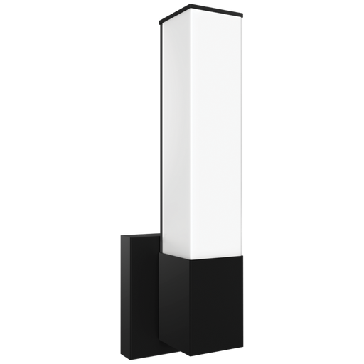 RAB Allure Vanity Vertical LED Wall Sconce 14 Inch 16W Square CCT Selectable 2700K/3000K/3500K/4000K/5000K Triac/ELV Dimming Black (ALR-SB)