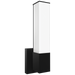 RAB Allure Vanity Vertical LED Wall Sconce 14 Inch 16W Square CCT Selectable 2700K/3000K/3500K/4000K/5000K Triac/ELV Dimming Black (ALR-SB)