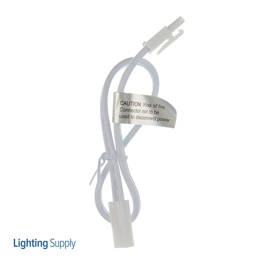 American Lighting 12 Inch Extension Wire For 120V Puck Lights White Wire (ALLVPEX12WH-B)