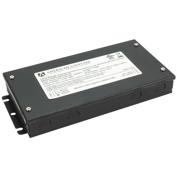 American Lighting 12Vdc 60W Phase Cut Constant Voltage Driver With Junction (ADPT-DRJ-60-12)