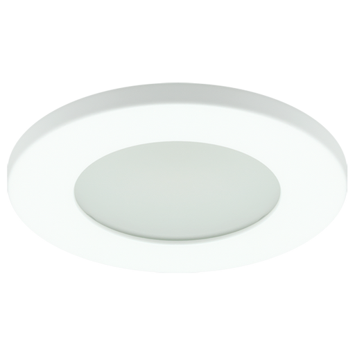 American Lighting 2 Inch Round Shower Trim White Finish For 15W Round IC Rated Regress Downlight (HP2-TRIM-SHWR)