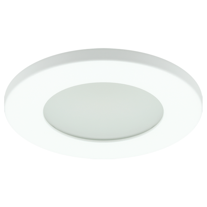 American Lighting 2 Inch Round Shower Trim White Finish For 15W Round IC Rated Regress Downlight (HP2-TRIM-SHWR)