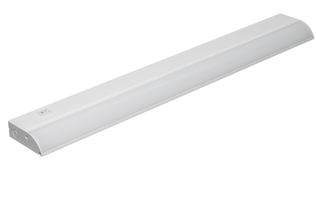 American Lighting 24 Inch Undercabinet Fixture 120V AC 3000K 15W Non-Linkable White Finish (LUC2-24-30-WH)