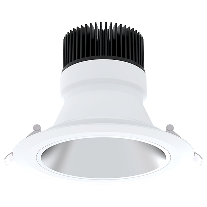 American Lighting 8 Inch 5 CCT Adjustable 2700K/3000K/3500K/4000K/5000K 3 Power Adjustable 38W-25W-12W Maximum 3200Lm 90 CRI 120-277V 0-10V Dimming White Trim And Alzak Multiplier (SPEC8-5CCT-AZ )