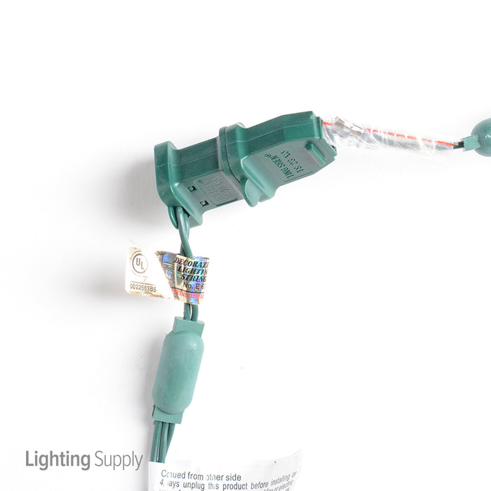 American Lighting LED Light String 25 Foot Length 4.8W 50 LEDs Per String 6 Inch Spacing Green Wire 120V Orange (5mm-50/6-G-OR-S)