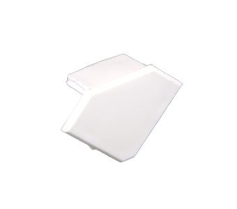 American Lighting End Cap For EE45 Economy Extrusion 45 Degree White Plastic (EE45-END)