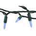 American Lighting LED Mini Standard Light String 23.5 Foot Length 4.8W 70 LEDs Per String 4 Inch Spacing Green Wire Faceted 120V Blue (Mini-70/4-G-BL-S)