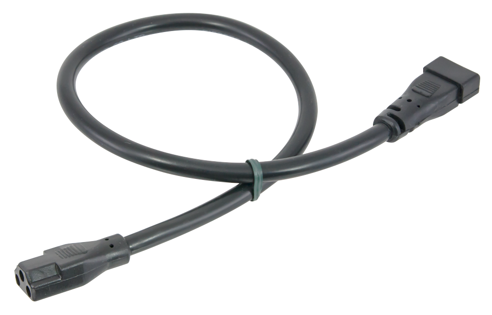 American Lighting Linking Cable-12Inch 3 X 0.824Mm2 18Awg UL With 3P Male And Female Inserts At Both Ends Black Finish (5LCS-EX12-BK)