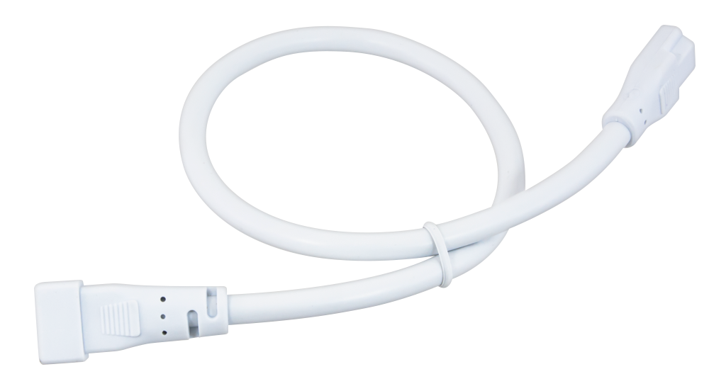 American Lighting Linking Cable-12Inch 3 X 0.824Mm2 18Awg UL With 3P Male And Female Inserts At Both Ends White Finish (5LCS-EX12-WH)