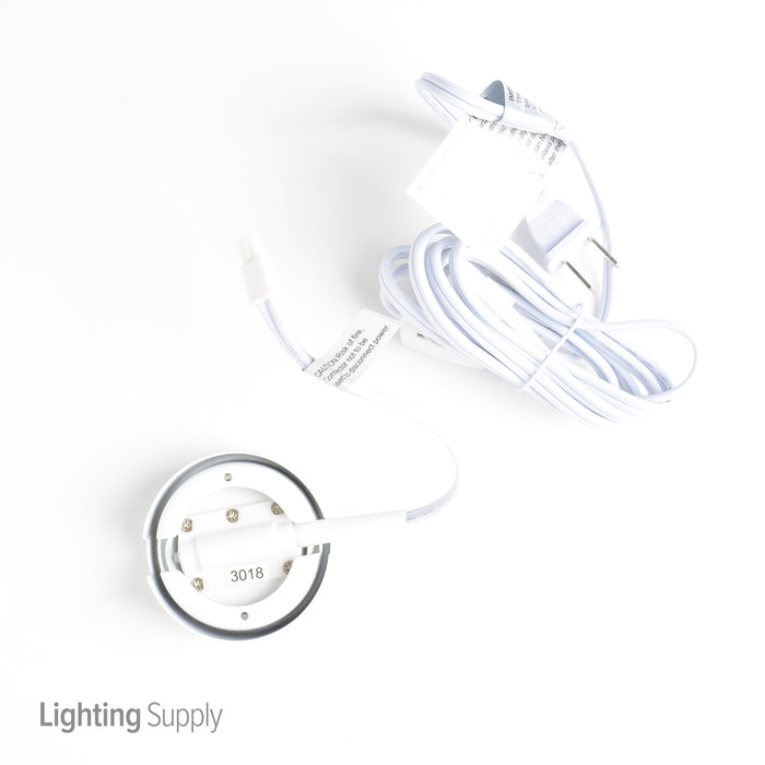 American Lighting MVP 1-Puck Kit 120VAC 4W White cETLus With 6 Foot Power Cord (MVP-1-WH)