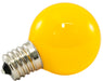 American Lighting Premium LED G40 Lamp Frosted Glass 1W 120V E17 Yellow (PG40F-E17-YE)