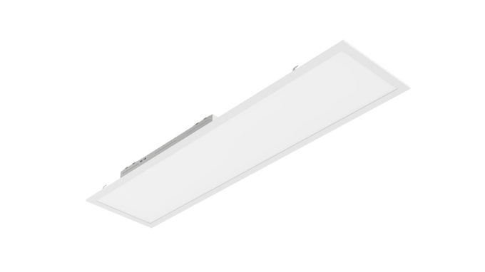 Sylvania PANELF3B018UNVD8SC714GWH Low Wattage 1X4 Panel 18W CCT Selectable 3500K/4000K/5000K 120-277V 0-10V Dimming 2400Lm 80 CRI White 2-Pack Priced Per Each (65899)