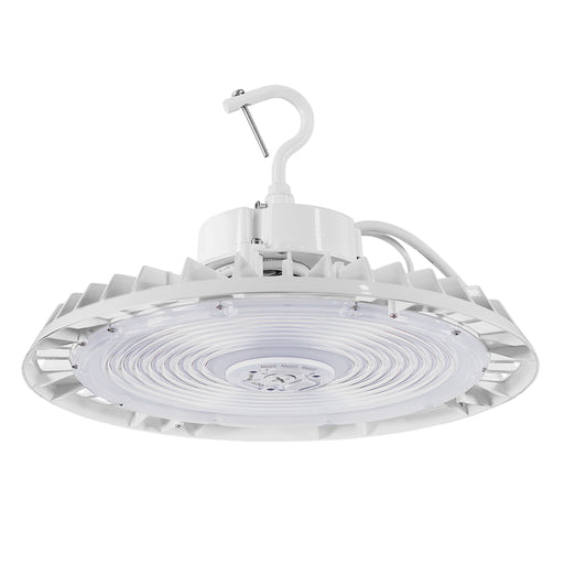 Sylvania UFOHIBA3AS150UNVD8SC7WH14C UFO High Bay 3A Selectable 100W/120W/150W 3500K/4000K/5000K 120-277V 0-10V Dimming 80 CRI White Junction Box 14 Foot Cord (66558)
