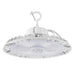 Sylvania UFOHIBA3AS150UNVD8SC7WH14C UFO High Bay 3A Selectable 100W/120W/150W 3500K/4000K/5000K 120-277V 0-10V Dimming 80 CRI White Junction Box 14 Foot Cord (66558)