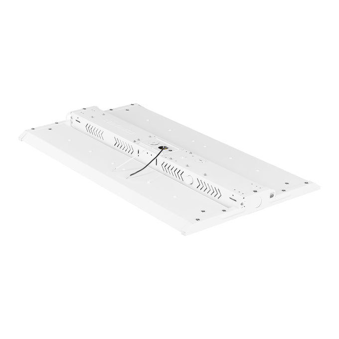 Sylvania LNHIBA5A/S220HUVD8SC14/12/WH/E 1X2 Linear High Bay 5A Selectable 175W/195W/220W 4000K/5000K 277-480V 0-10 Dimming 80 CRI White Emergency Battery Back Up (66269)