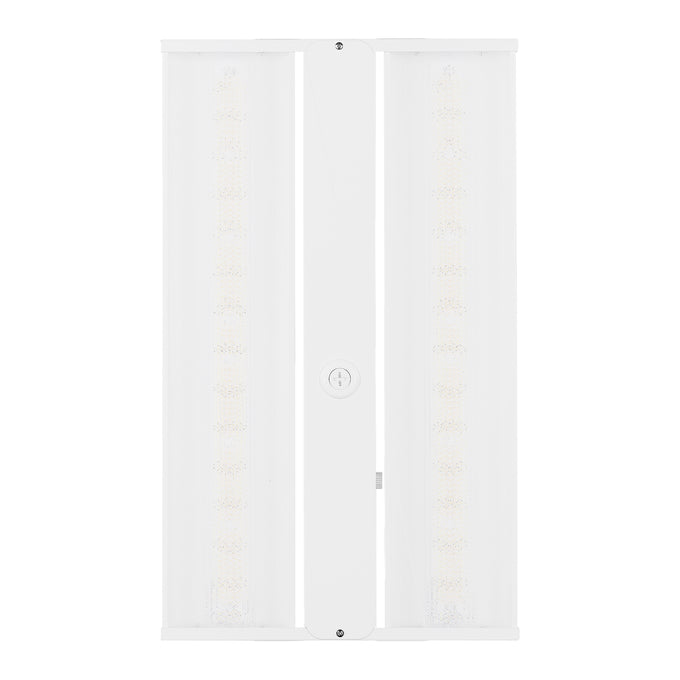 Sylvania LNHIBA5A/S220HUVD8SC14/12/WH/E 1X2 Linear High Bay 5A Selectable 175W/195W/220W 4000K/5000K 277-480V 0-10 Dimming 80 CRI White Emergency Battery Back Up (66269)