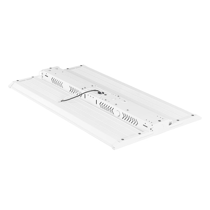 Sylvania LNHIBA5A/S300HUVD8SC14/12/WH/E 1X2 Linear High Bay 5A Selectable 255W/275W/300W 4000K/5000K 277-480V 0-10 Dimming 80 CRI White Emergency Battery Back Up (66270)