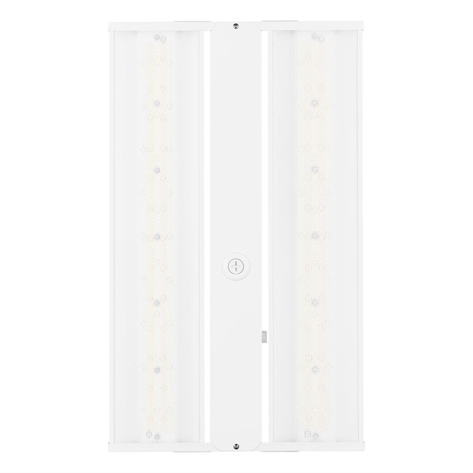 Sylvania LNHIBA5A/S300HUVD8SC14/12/WH/E 1X2 Linear High Bay 5A Selectable 255W/275W/300W 4000K/5000K 277-480V 0-10 Dimming 80 CRI White Emergency Battery Back Up (66270)