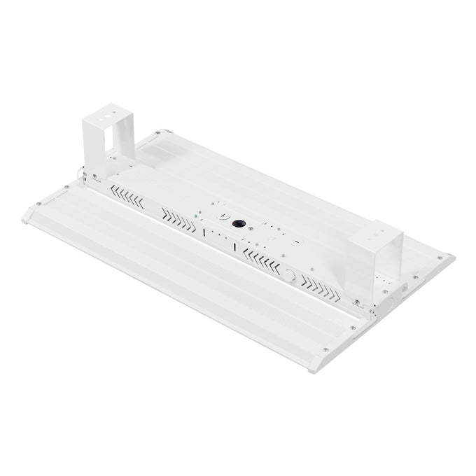 Sylvania LNHIBA5A/S300HUVD8SC14/12/WH/E 1X2 Linear High Bay 5A Selectable 255W/275W/300W 4000K/5000K 277-480V 0-10 Dimming 80 CRI White Emergency Battery Back Up (66270)