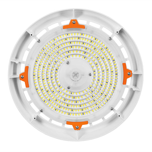 Sylvania UFOHIBA4A/100UNHD840/WH/DER UFO High Bay Gen 4 100W 120-347V 0-10V Dimming 80 CRI 4000K White Sensor And Emergency Battery Backup Ready (66606)