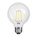 Sylvania LED2.5G25DIM927CL13YTLRP2 LED G25 Lamp Medium E26 Base 2.5W 90 CRI 250Lm 2700K 120V Clear Finish 2-Pack Priced Per Each (42090)