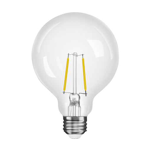 Sylvania LED2.5G25DIM935CL13YTLRP2 LED G25 Lamp Medium E26 Base 2.5W 90 CRI 250Lm 3500K 120V Clear Finish 2-Pack Priced Per Each (42092)
