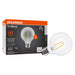 Sylvania LED2.5G25DIM935CL13YTLRP2 LED G25 Lamp Medium E26 Base 2.5W 90 CRI 250Lm 3500K 120V Clear Finish 2-Pack Priced Per Each (42092)