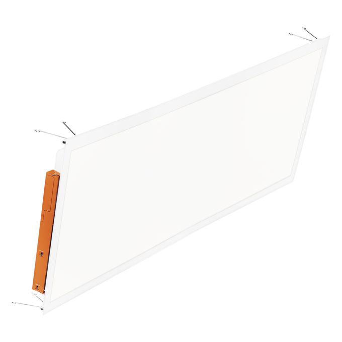 Sylvania PANELRDKIT2A45UNVD8SCSC724WHE 2X4 Backlit Panel Door Kit Dual 2A Selectable 30W/35W/45W 3500K/4000K/5000K 0-10V Dimming 120-277V Emergency Battery Backup 2-Pack Priced Per Each (64114)