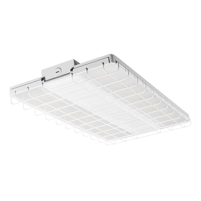 Sylvania LNHIBA6A255UNHD84012WWH20C 1X2 Linear High Bay 6A 255W 4000K 120-347V 0-10V Dimming 80 CRI Wide Distribution Lens White 20 Foot Cord (66465)