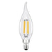 Sylvania LED7.5B10CBENTDIM927CL13YTLRP2 LED B10 Lamp Candelabra E12 Base 7.5W 2700K 750Lm 90 CRI Clear Finish Truwave 2-Pack Priced Per Each (42281)