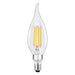 Sylvania LED7.5B10CBENTDIM935CL13YTLRP2 LED B10 Lamp E12 Base 7.5W 3500K 750Lm 90 CRI 120V Clear Finish Truwave 2-Pack Priced Per Each (42280)