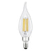 Sylvania LED7.5B10CBENTDIM927CL13YTLRP2 LED B10 Lamp Candelabra E12 Base 7.5W 2700K 750Lm 90 CRI Clear Finish Truwave 2-Pack Priced Per Each (42281)