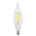 Sylvania LED8B10CBENTDIM950CL13YTLRP2 LED B10 Lamp Candelabra E12 Base 8W 5000K 900Lm 90 CRI 120V Clear Finish Truwave 2-Pack Priced Per Each (42282)