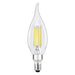 Sylvania LED8B10CBENTDIM935CL13YTLRP2 LED B10 Lamp Candelabra E12 Base 8W 3500K 900Lm 90 CRI 120V Clear Finish Truwave 2-Pack Priced Per Each (42283)