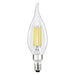 Sylvania LED8B10CBENTDIM927CL13YTLRP2 LED B10 Lamp Candelabra E12 Base 8W 2700K 900Lm 90 CRI 120V Clear Finish Truwave 2-Pack Priced Per Each (42284)