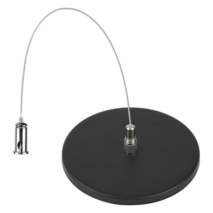 Sylvania LNSLOTCANOPYPMKITNPCIRBL Black Circle Non-Power Feed Canopy Kit For 2 Foot And 4 Foot For Linear Slot (66295)