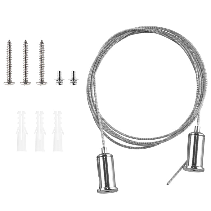 Sylvania LNSLOTCANOPY96PMKITNPCIRBL Black Circle Non-Power Feed Canopy Kit For 8 Foot For Linear Slot (66296)
