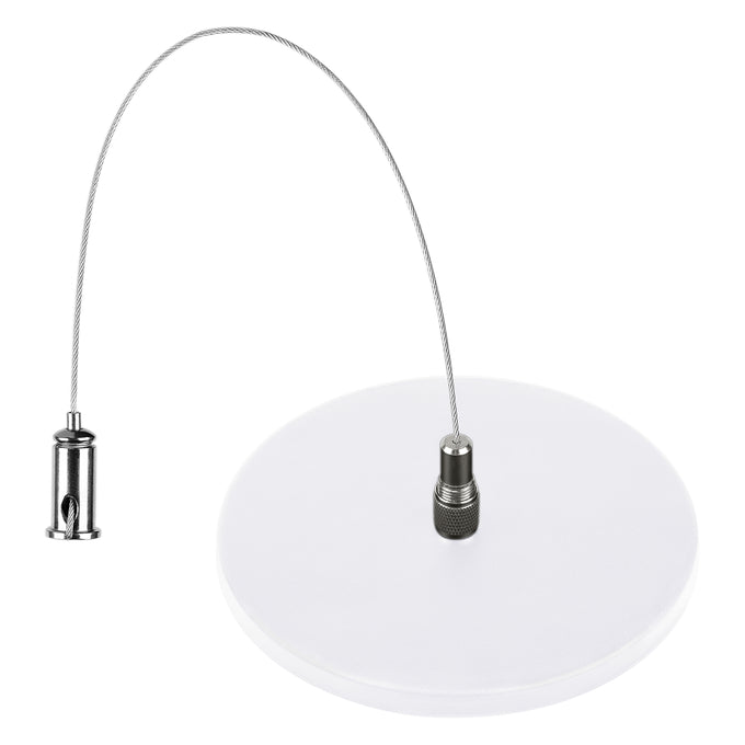 Sylvania LNSLOTCANOPY96PMKITNPCIRWH White Circle Non-Power Feed Canopy Kit For 8 Foot For Linear Slot (66298)