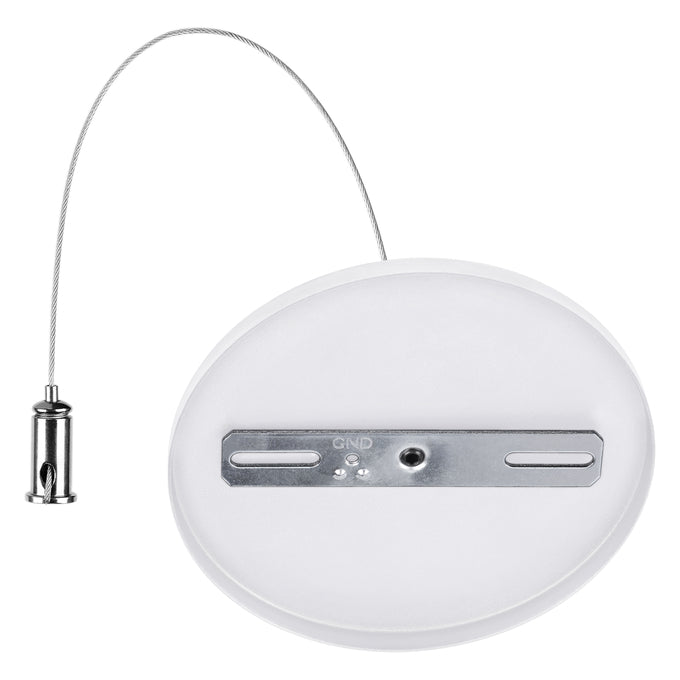 Sylvania LNSLOTCANOPYPMKITNPCIRWH White Circle Non-Power Feed Canopy Kit For 2 Foot And 4 Foot For Linear Slot (66297)
