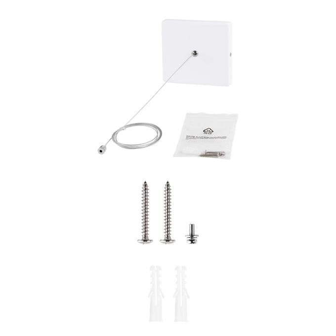 Sylvania LNSLOTCANOPYPMKITNP White Square Non-Power Feed Canopy Kit For 2 Foot And 4 Foot For Linear Slot (66293)