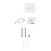 Sylvania LNSLOTCANOPYPMKITNP White Square Non-Power Feed Canopy Kit For 2 Foot And 4 Foot For Linear Slot (66293)