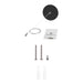 Sylvania LNSLOTCANOPYPMKITNPCIRBL Black Circle Non-Power Feed Canopy Kit For 2 Foot And 4 Foot For Linear Slot (66295)