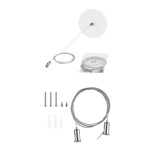 Sylvania LNSLOTCANOPY96PMKITNP White Square Non-Power Feed Canopy Kit For 8 Foot For Linear Slot (66294)