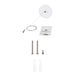 Sylvania LNSLOTCANOPYPMKITNPCIRWH White Circle Non-Power Feed Canopy Kit For 2 Foot And 4 Foot For Linear Slot (66297)