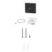 Sylvania LNSLOTCANOPYPMKITNPBL Black Square Non-Power Feed Canopy Kit For 2 Foot And 4 Foot For Linear Slot (66291)