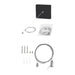 Sylvania LNSLOTCANOPY96PMKITNPBL Black Square Non-Power Feed Canopy Kit For 8 Foot For Linear Slot (66292)