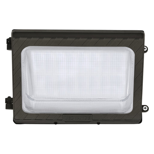 Sylvania WALPAKNPS040UNHD8SC2ADJBZP LED Wall Pack Non-Cut Off Selectable 25W/32W/40W 3000K/4000K/5000K 120-347V 0-10V Dimming 80 CRI Adjustable Distribution Bronze Photocell (66374)