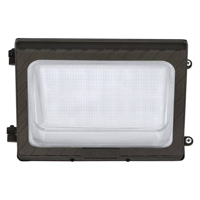 Sylvania WALPAKNPS040UNHD8SC2ADJBZP LED Wall Pack Non-Cut Off Selectable 25W/32W/40W 3000K/4000K/5000K 120-347V 0-10V Dimming 80 CRI Adjustable Distribution Bronze Photocell (66374)